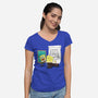 Me-Hoy-Mi-Noy-Womens-V-Neck-Tee-DrawnByBryan