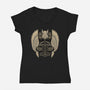 Emblem Of The Hammer-Womens-V-Neck-Tee-glitchygorilla