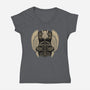 Emblem Of The Hammer-Womens-V-Neck-Tee-glitchygorilla