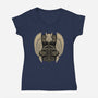 Emblem Of The Hammer-Womens-V-Neck-Tee-glitchygorilla
