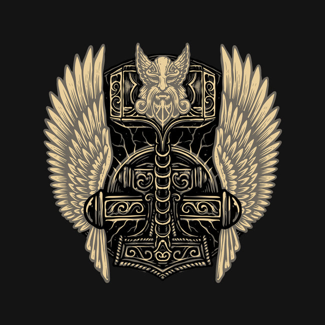 Emblem Of The Hammer-Unisex-Baseball-Tee-glitchygorilla