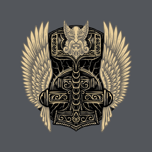 Emblem Of The Hammer-Mens-Basic-Tee-glitchygorilla