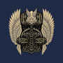 Emblem Of The Hammer-Womens-Fitted-Tee-glitchygorilla
