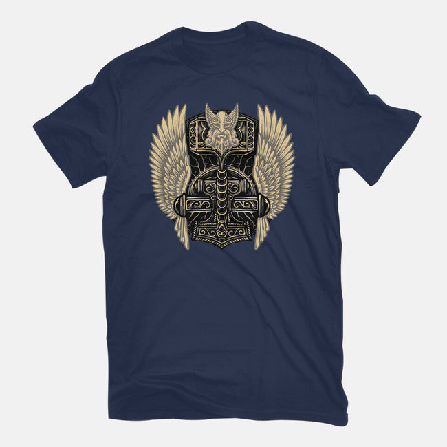 Emblem Of The Hammer-Womens-Basic-Tee-glitchygorilla