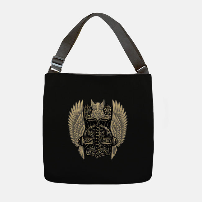 Emblem Of The Hammer-None-Adjustable Tote-Bag-glitchygorilla