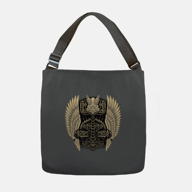 Emblem Of The Hammer-None-Adjustable Tote-Bag-glitchygorilla
