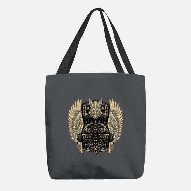 Emblem Of The Hammer-None-Basic Tote-Bag-glitchygorilla
