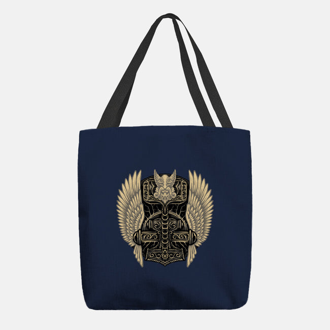 Emblem Of The Hammer-None-Basic Tote-Bag-glitchygorilla