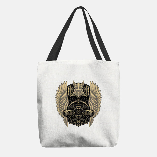 Emblem Of The Hammer-None-Basic Tote-Bag-glitchygorilla