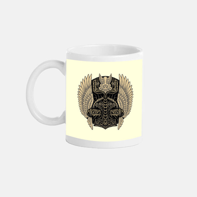 Emblem Of The Hammer-None-Mug-Drinkware-glitchygorilla