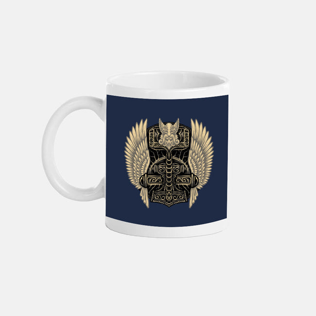 Emblem Of The Hammer-None-Mug-Drinkware-glitchygorilla