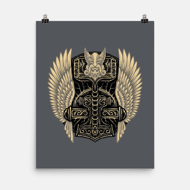 Emblem Of The Hammer-None-Matte-Poster-glitchygorilla