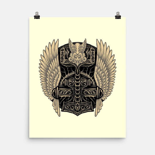 Emblem Of The Hammer-None-Matte-Poster-glitchygorilla