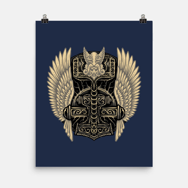 Emblem Of The Hammer-None-Matte-Poster-glitchygorilla