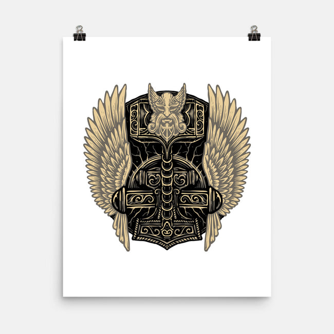 Emblem Of The Hammer-None-Matte-Poster-glitchygorilla