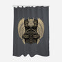 Emblem Of The Hammer-None-Polyester-Shower Curtain-glitchygorilla