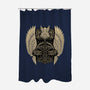 Emblem Of The Hammer-None-Polyester-Shower Curtain-glitchygorilla