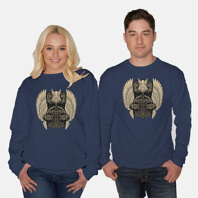 Emblem Of The Hammer-Unisex-Crew Neck-Sweatshirt-glitchygorilla