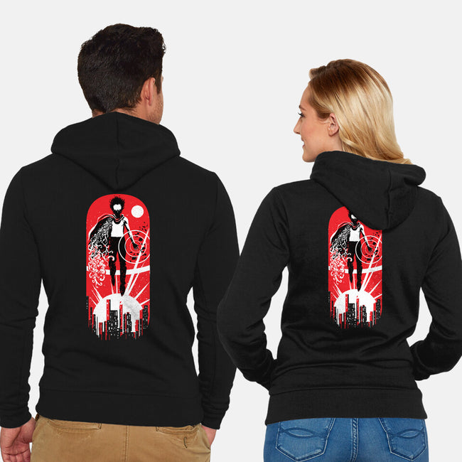 Tetsuo's Attack-Unisex-Zip-Up-Sweatshirt-zascanauta