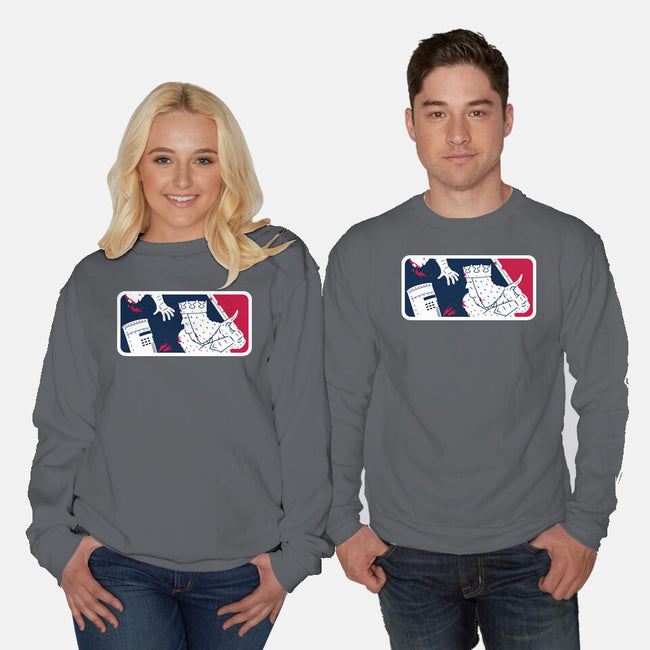 No-Pass League-Unisex-Crew Neck-Sweatshirt-Raffiti