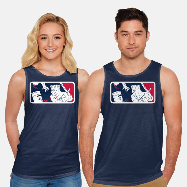 No-Pass League-Unisex-Basic-Tank-Raffiti