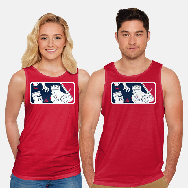 No-Pass League-Unisex-Basic-Tank-Raffiti