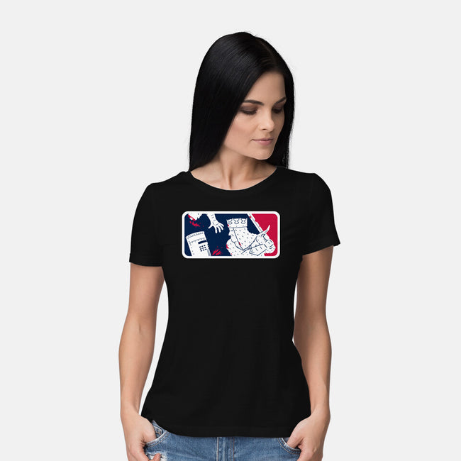 No-Pass League-Womens-Basic-Tee-Raffiti