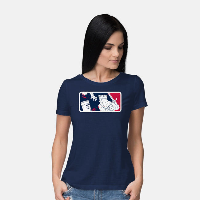 No-Pass League-Womens-Basic-Tee-Raffiti