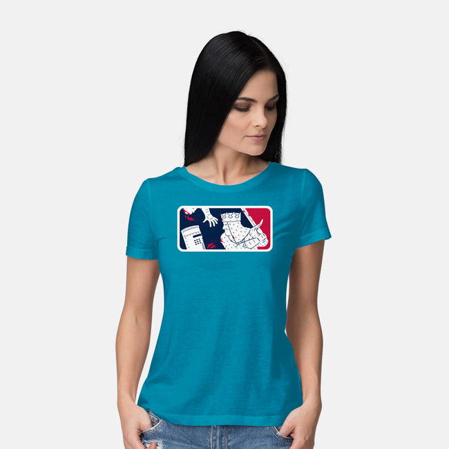 No-Pass League-Womens-Basic-Tee-Raffiti