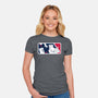 No-Pass League-Womens-Fitted-Tee-Raffiti