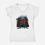 Back To Where It All Began-Womens-V-Neck-Tee-glitchygorilla