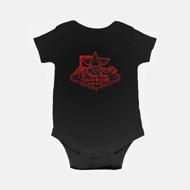 Welcome To Hawkins Indiana-Baby-Basic-Onesie-retrodivision