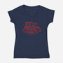 Welcome To Hawkins Indiana-Womens-V-Neck-Tee-retrodivision