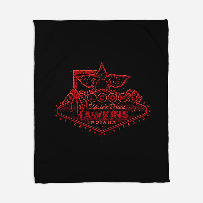Welcome To Hawkins Indiana-None-Fleece-Blanket-retrodivision