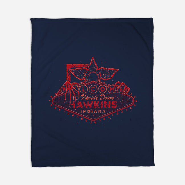 Welcome To Hawkins Indiana-None-Fleece-Blanket-retrodivision