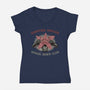 Upside Down Club-Womens-V-Neck-Tee-glitchygorilla