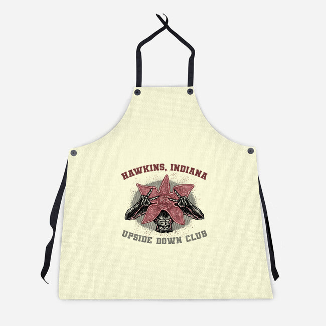 Upside Down Club-Unisex-Kitchen-Apron-glitchygorilla