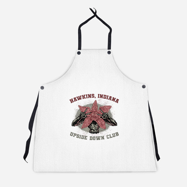 Upside Down Club-Unisex-Kitchen-Apron-glitchygorilla