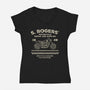 Rogers Motorcycle Repair-Womens-V-Neck-Tee-glitchygorilla