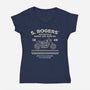 Rogers Motorcycle Repair-Womens-V-Neck-Tee-glitchygorilla