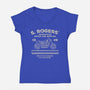 Rogers Motorcycle Repair-Womens-V-Neck-Tee-glitchygorilla
