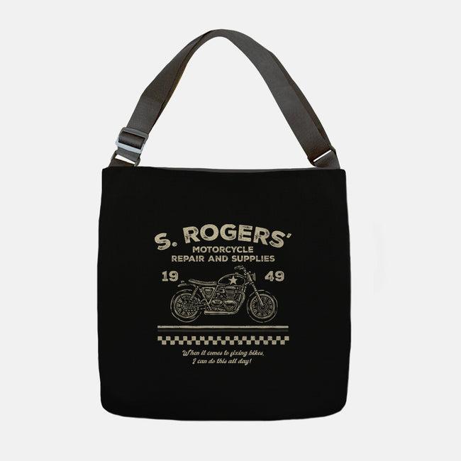 Rogers Motorcycle Repair-None-Adjustable Tote-Bag-glitchygorilla