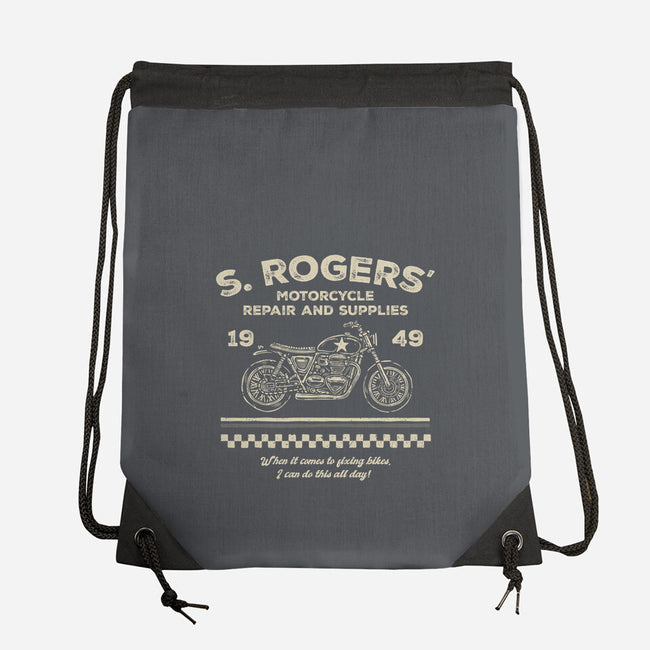 Rogers Motorcycle Repair-None-Drawstring-Bag-glitchygorilla