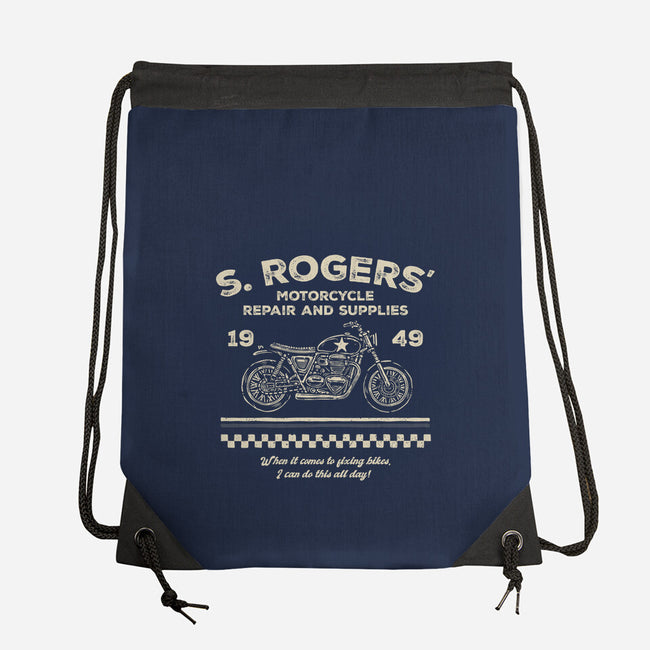 Rogers Motorcycle Repair-None-Drawstring-Bag-glitchygorilla