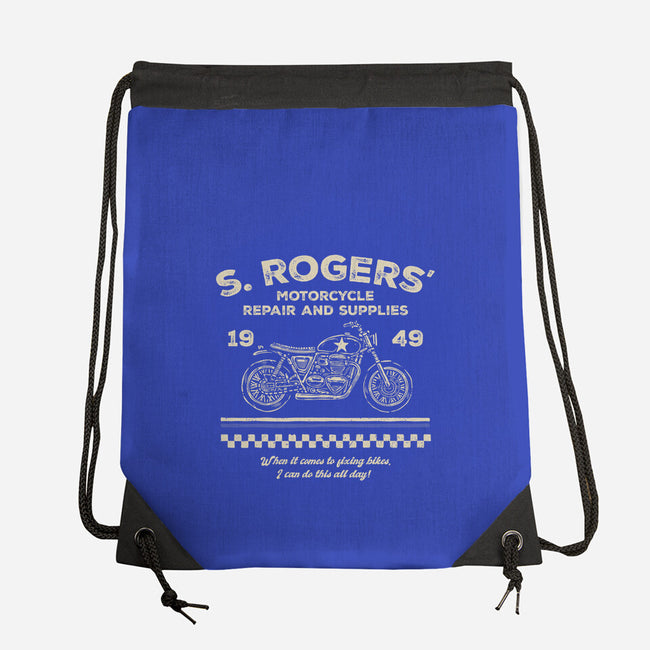 Rogers Motorcycle Repair-None-Drawstring-Bag-glitchygorilla