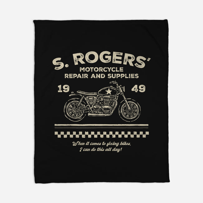 Rogers Motorcycle Repair-None-Fleece-Blanket-glitchygorilla