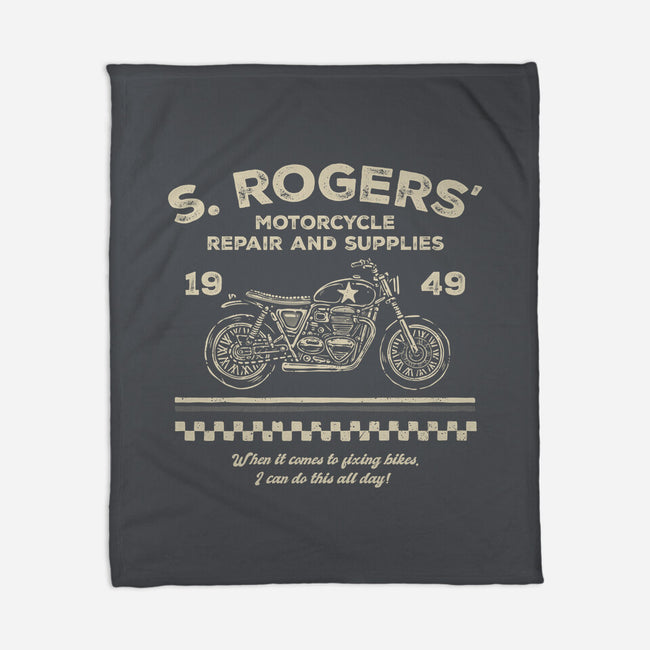 Rogers Motorcycle Repair-None-Fleece-Blanket-glitchygorilla