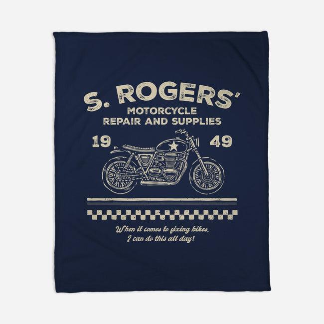 Rogers Motorcycle Repair-None-Fleece-Blanket-glitchygorilla
