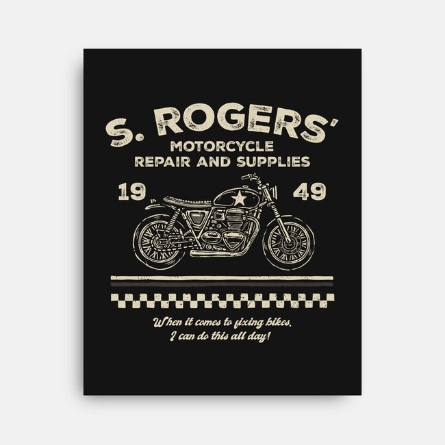 Rogers Motorcycle Repair-None-Stretched-Canvas-glitchygorilla