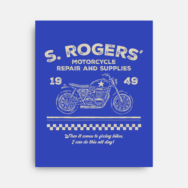 Rogers Motorcycle Repair-None-Stretched-Canvas-glitchygorilla